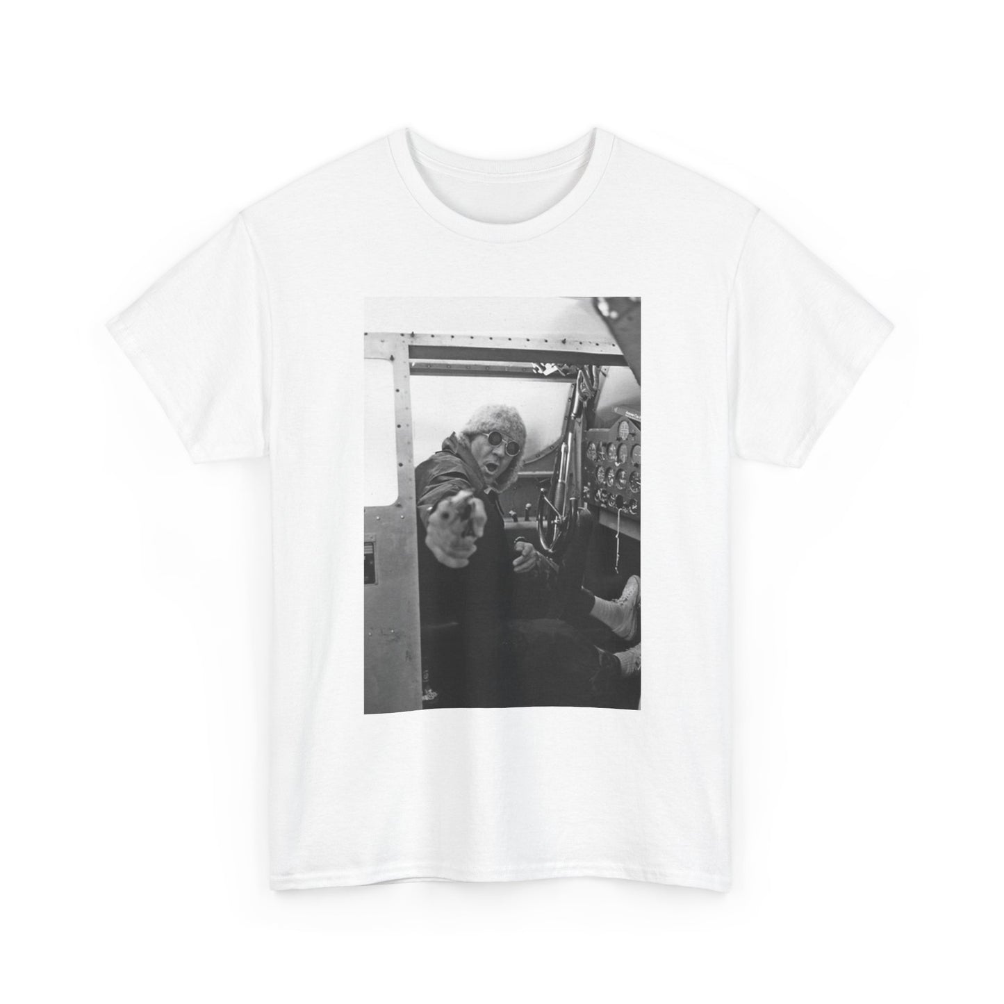 Hunter S Thompson Graphic T Shirt Vintage Plane Unisex Heavy Cotton Tee