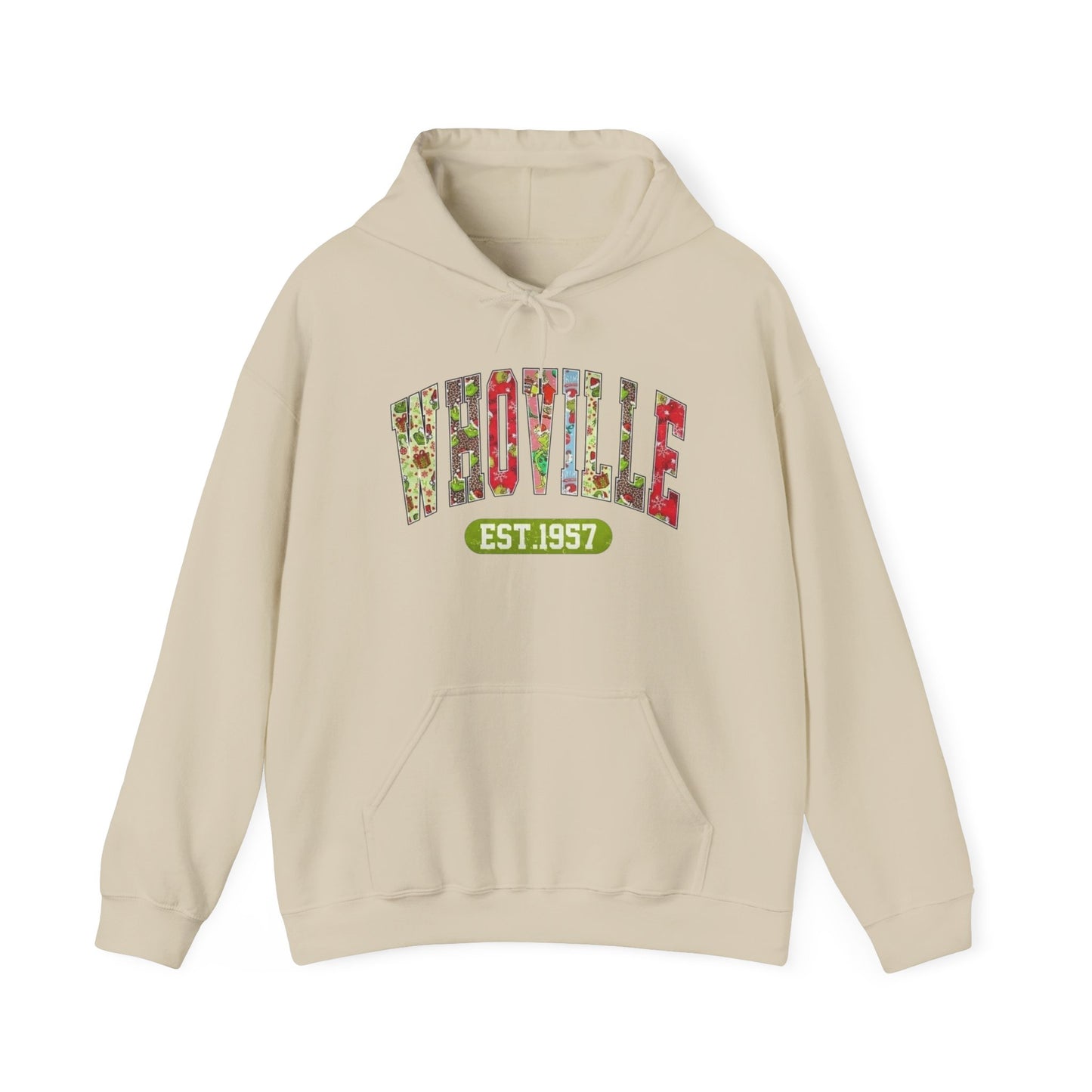 Whoville The Grinch Christmas Graphic Hoodie Heavy Blend™ Hooded Sweatshirt