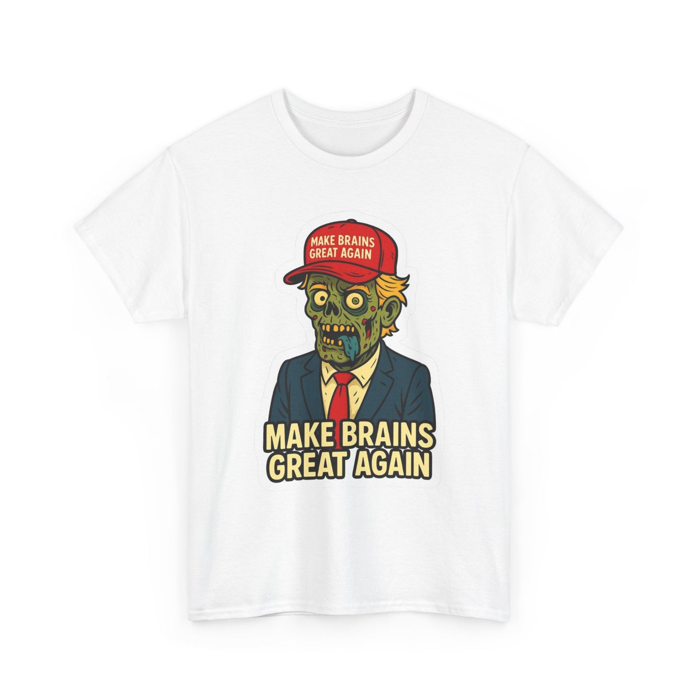 Make Brains Great Again Graphic T Shirt NEW Adult Cotton