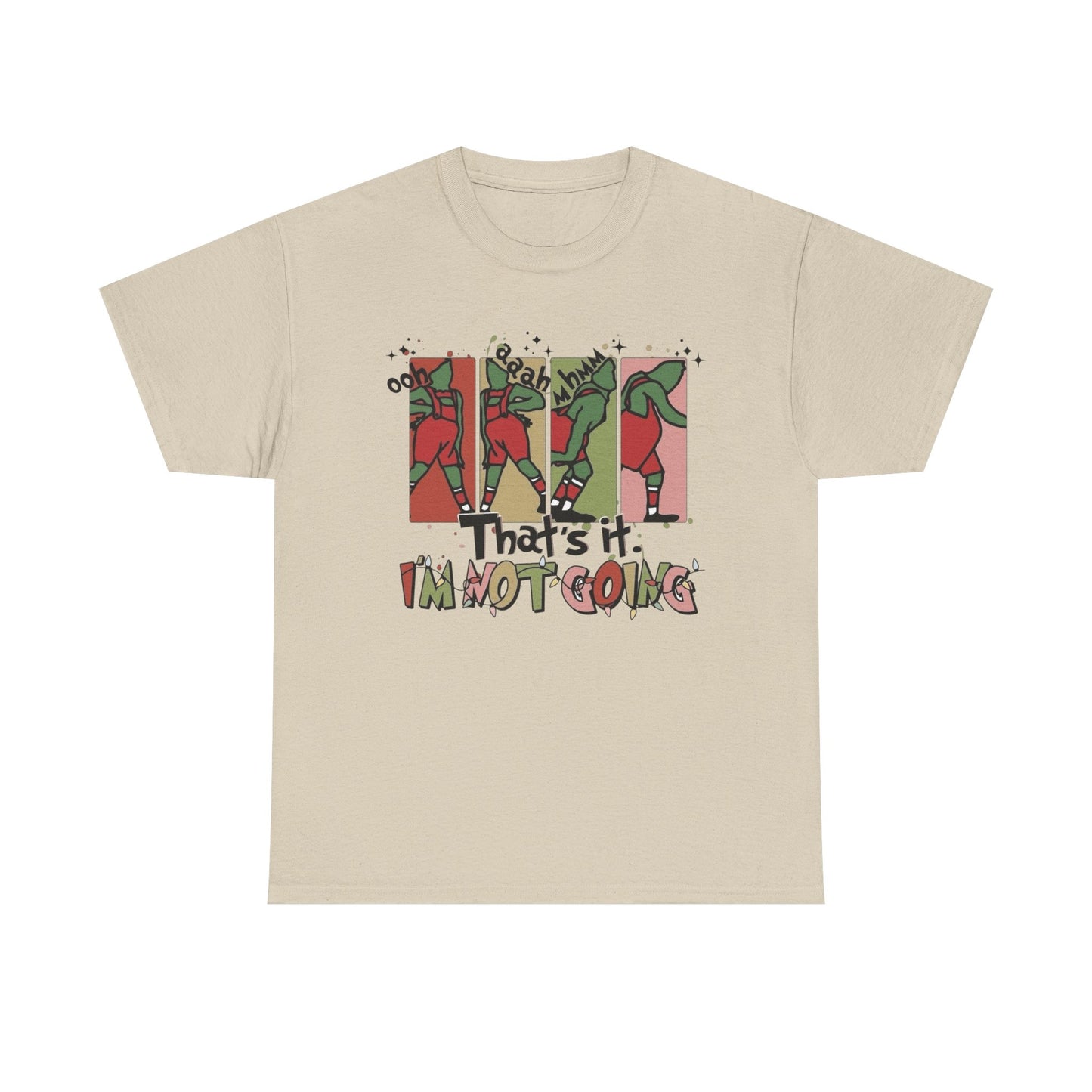 Funny Grinch Christmas Graphic T Shirt Unisex NEW Heavy Cotton Tee