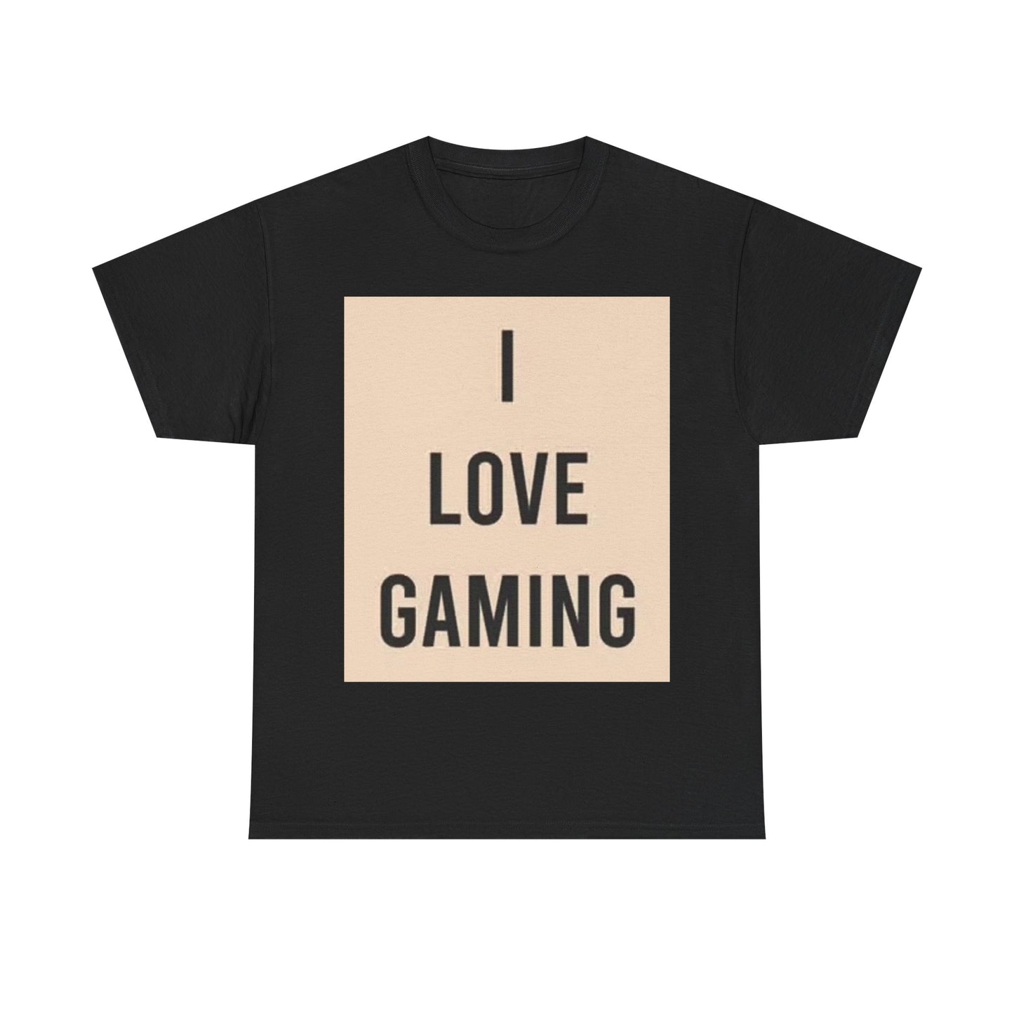 I Love Gaming Shirt Video Games Streaming Graphic Unisex Heavy Cotton Tee