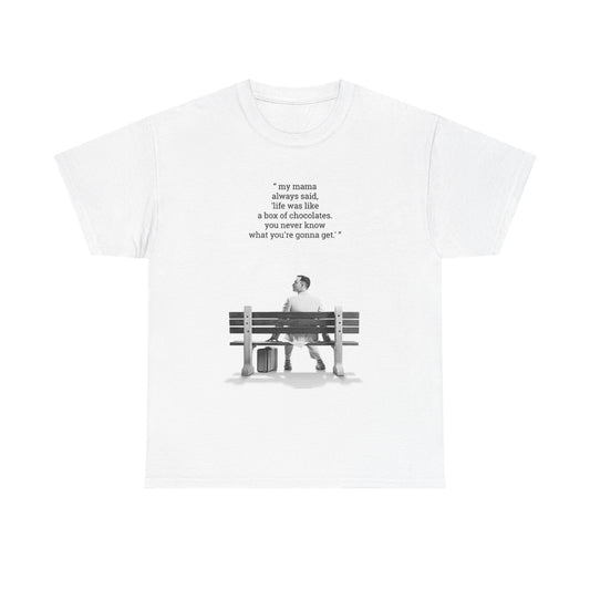 Forrest Gump T Shirt Vintage Movie Poster Retro Unisex Heavy Cotton Tee