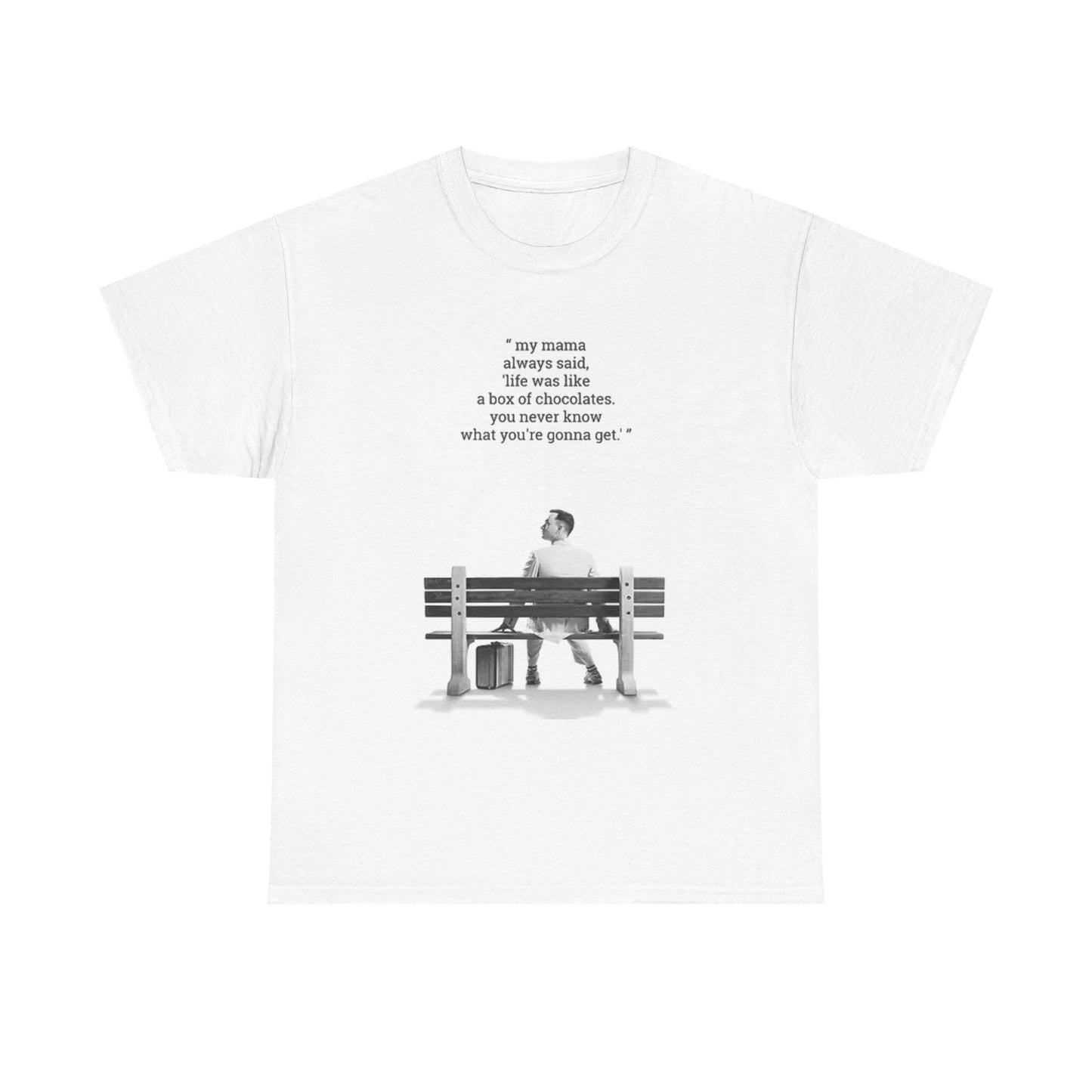 Forrest Gump T Shirt Vintage Movie Poster Retro Unisex Heavy Cotton Tee