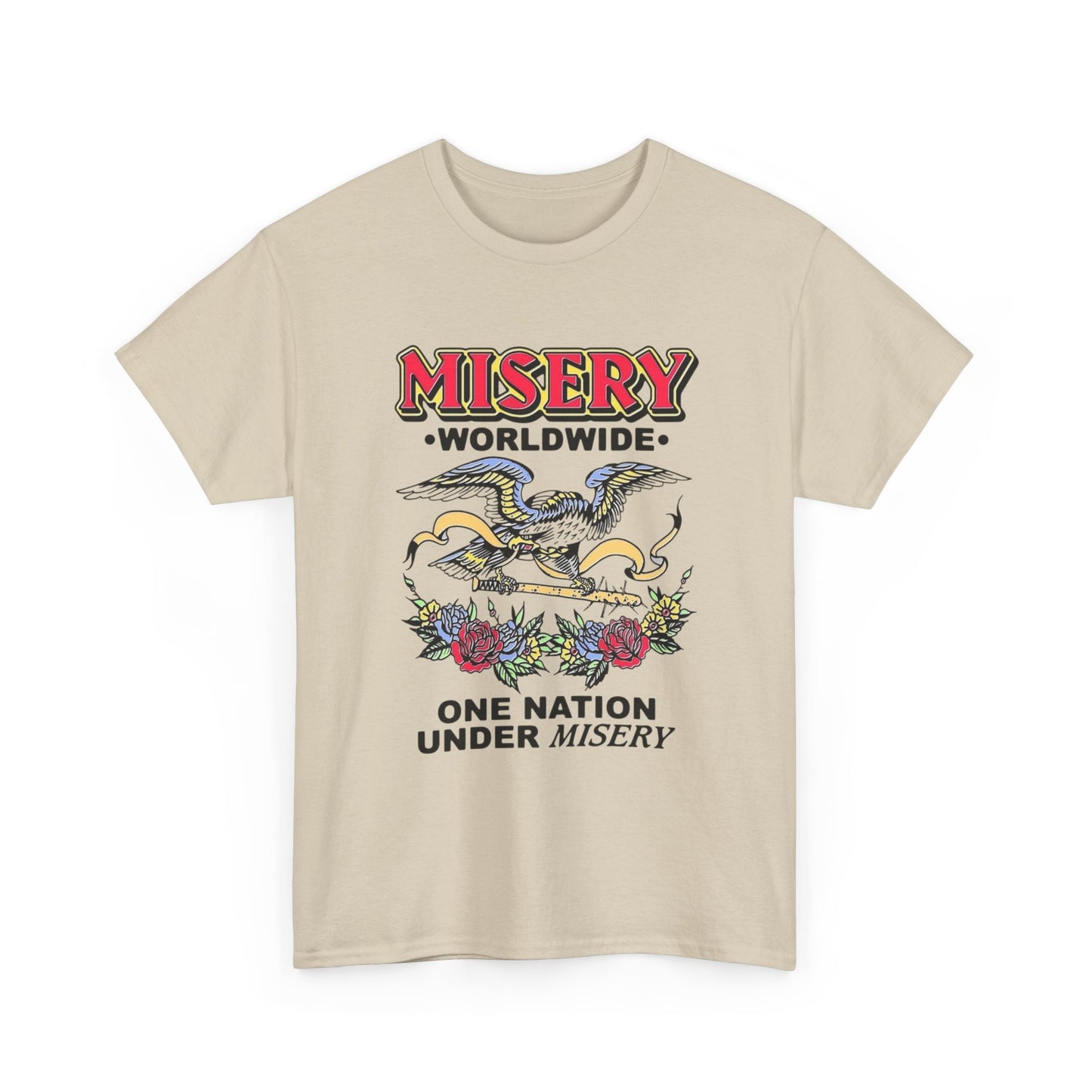Misery Worldwide Graphic T Shirt Unisex Heavy Cotton Tee