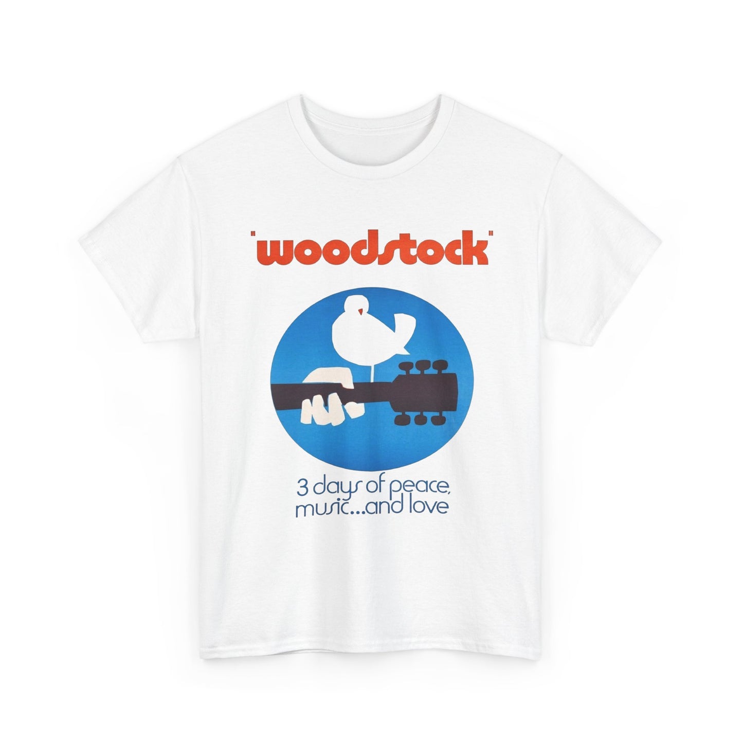 Woodstock Music Love Peace 69 Graphic T-Shirt Cotton Tee New Gift Vintage