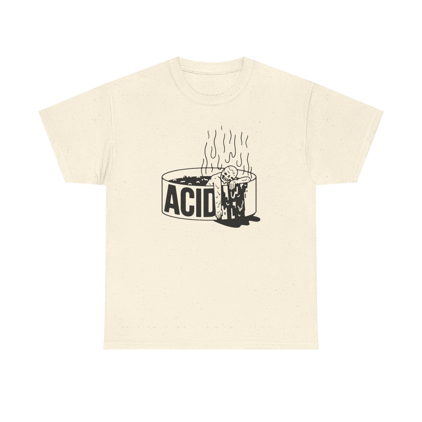 Acid Bath Funny Trippy Vibes Graphic T-Shirt Unisex Heavy Cotton Tee