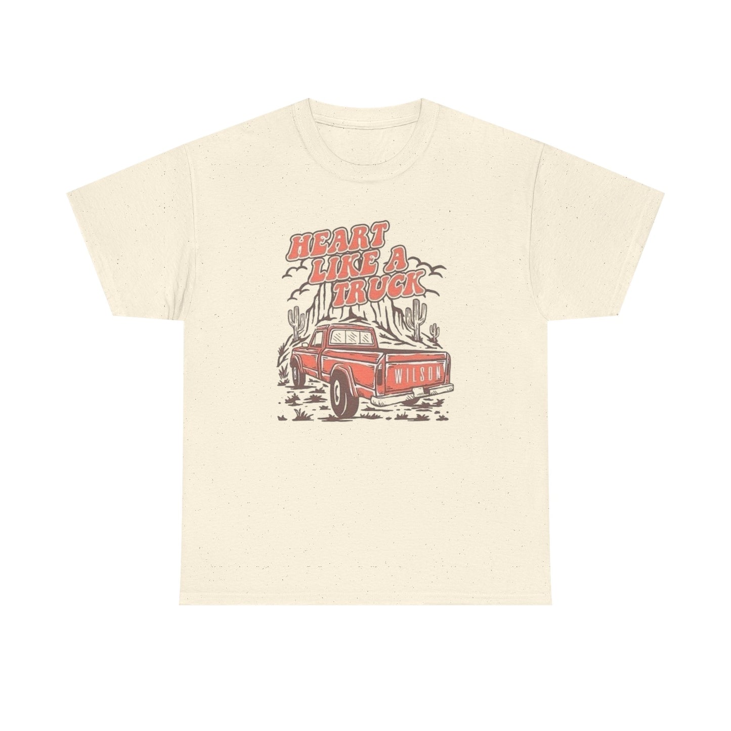 Heart Like A Truck Graphic T Shirt Unisex Heavy Cotton Tee