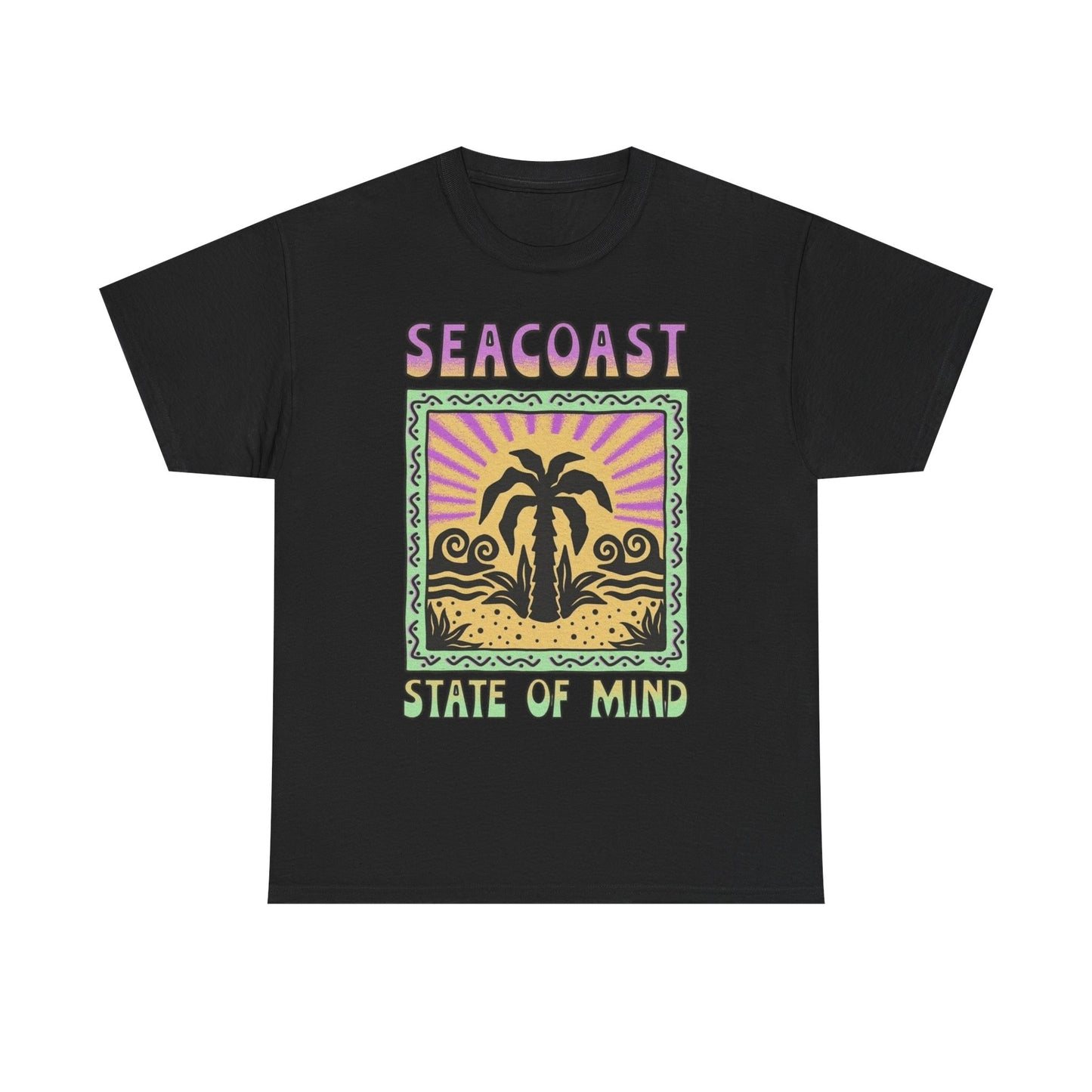 Seacoast State Of Mind Graphic T Shirt NEW Adult Regular Heavy Cotton Tee