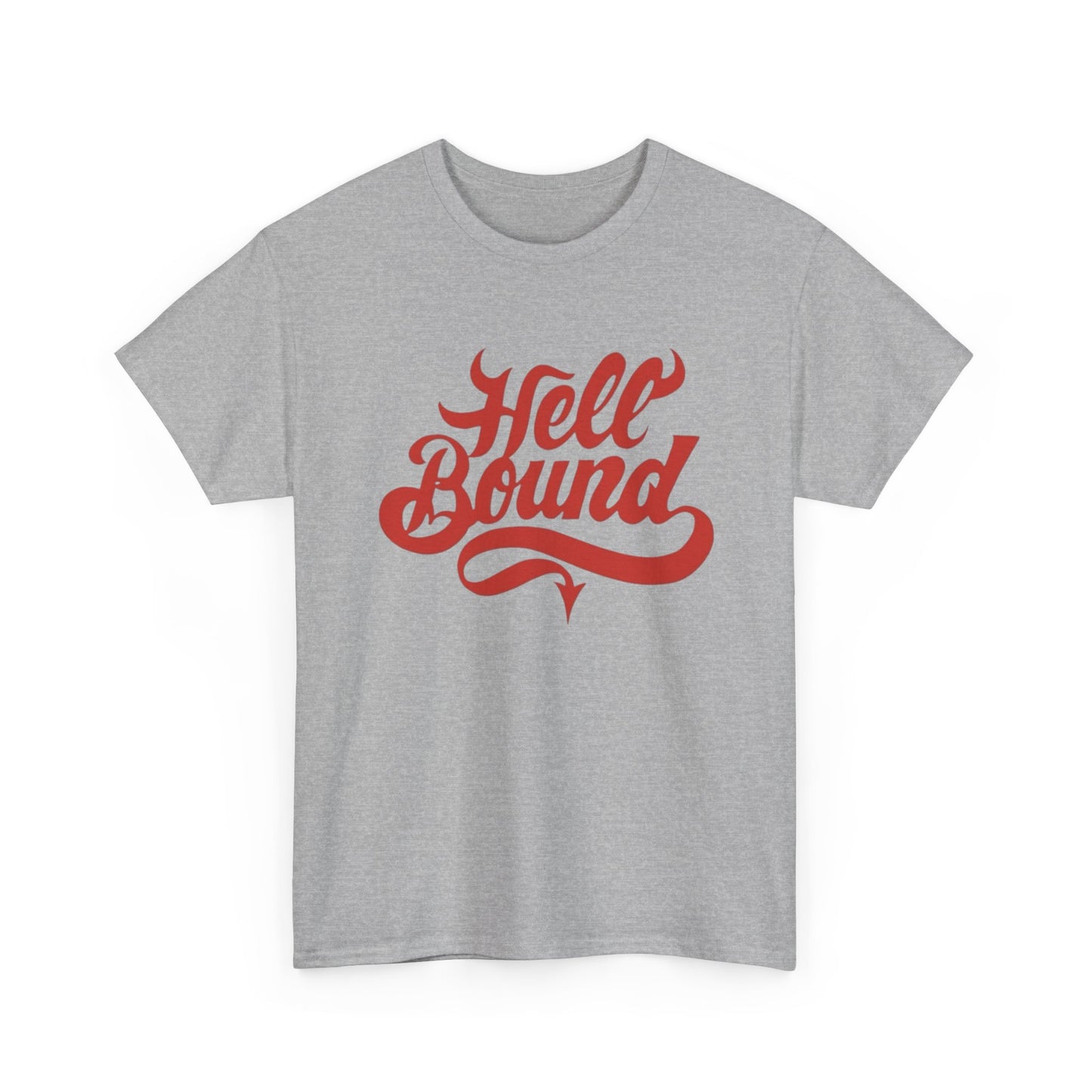 Whiskey Bent And Hell Bound Graphic T-Shirt Unisex Heavy Cotton Tee NEW