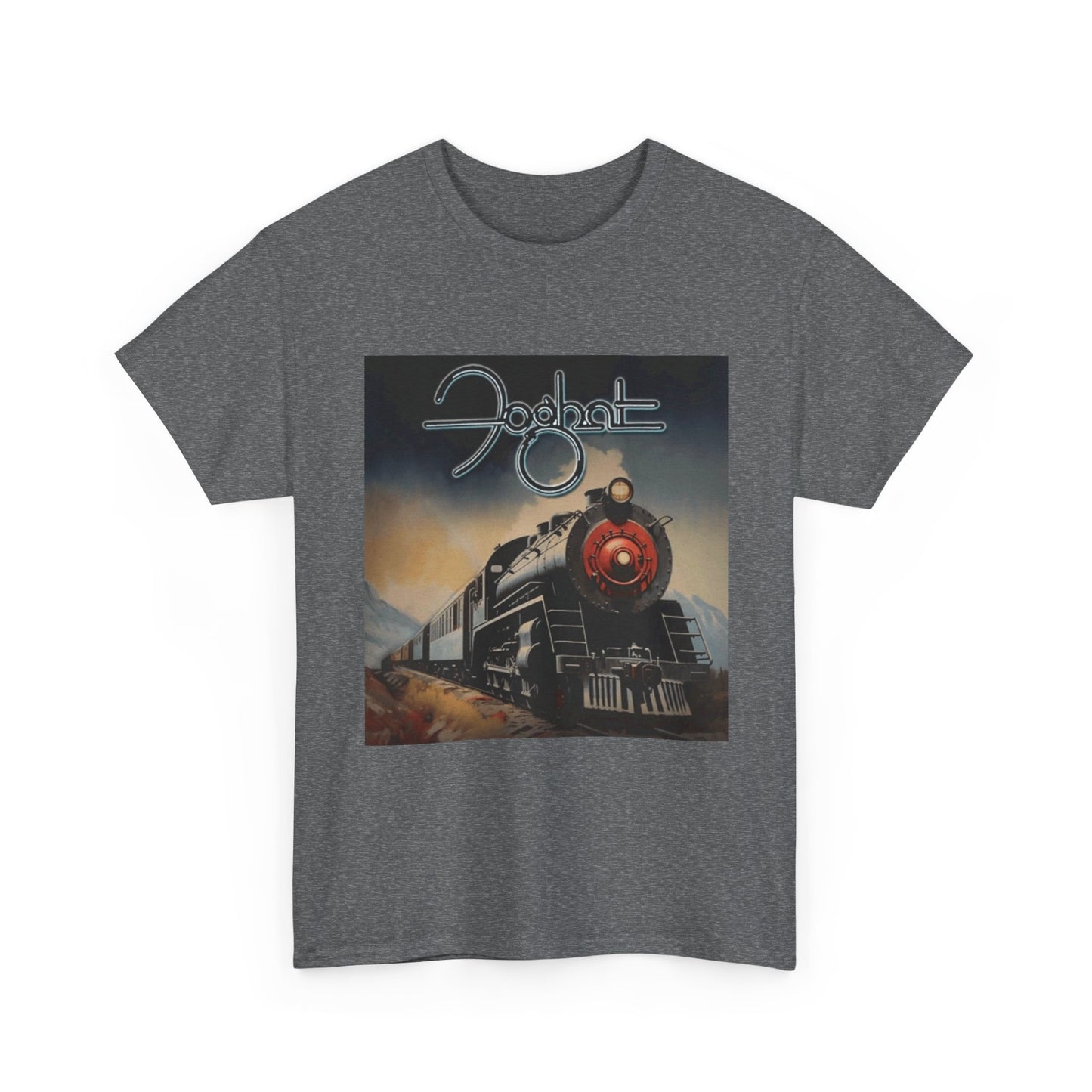 FogHat Tshirt Vintage Rock Poster Retro 70s Woodstock Unisex Heavy Cotton Tee q