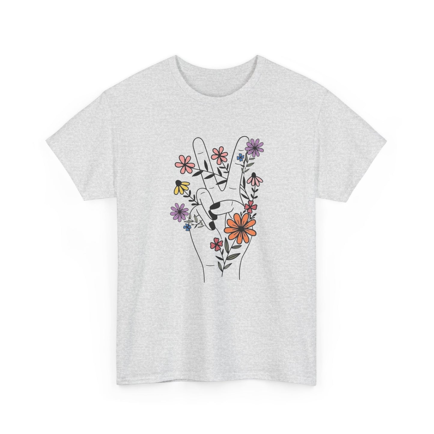 Flower Power Graphic T Shirt NEW ADULT Tee