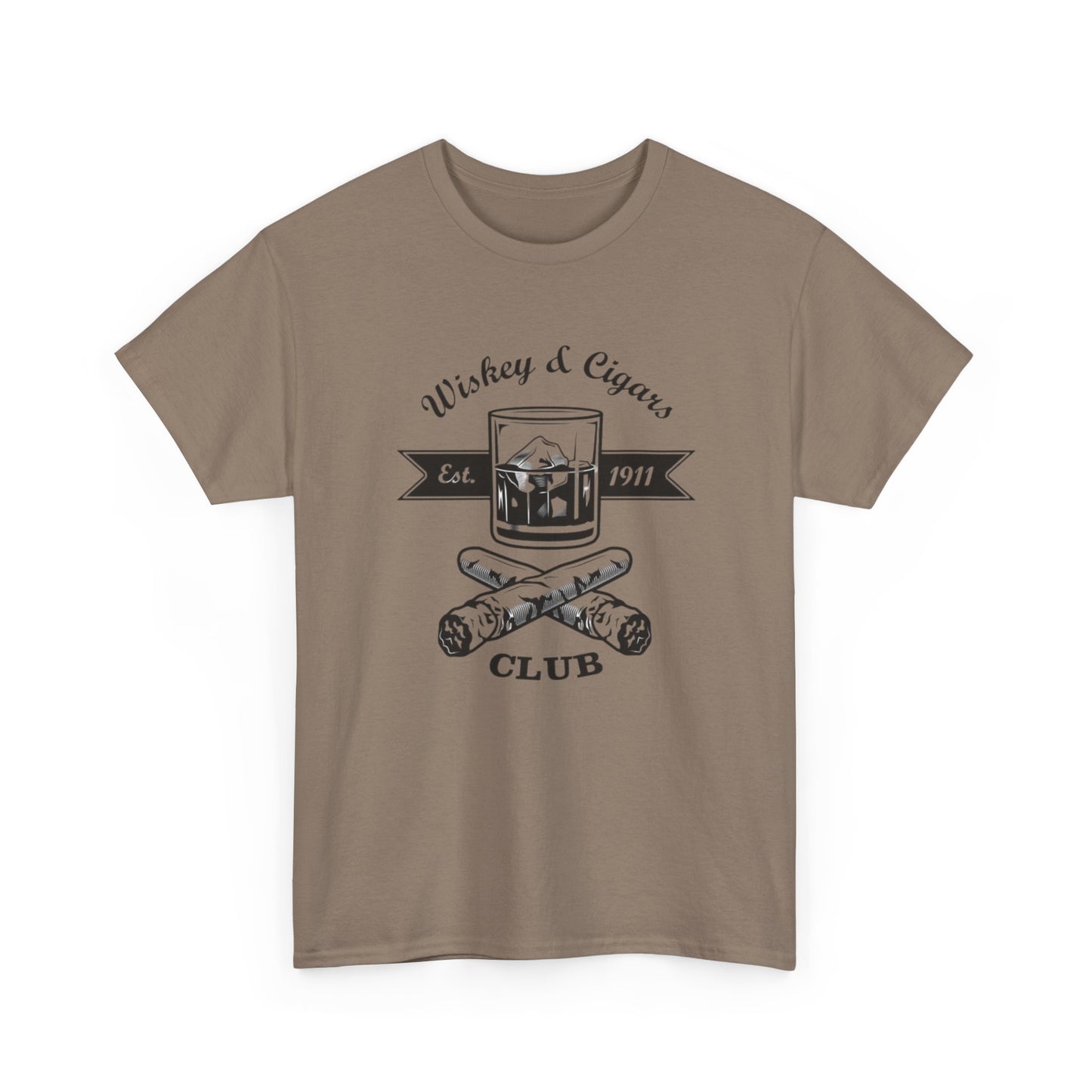 Whiskey And Cigars Graphic T Shirt NEW ADULT