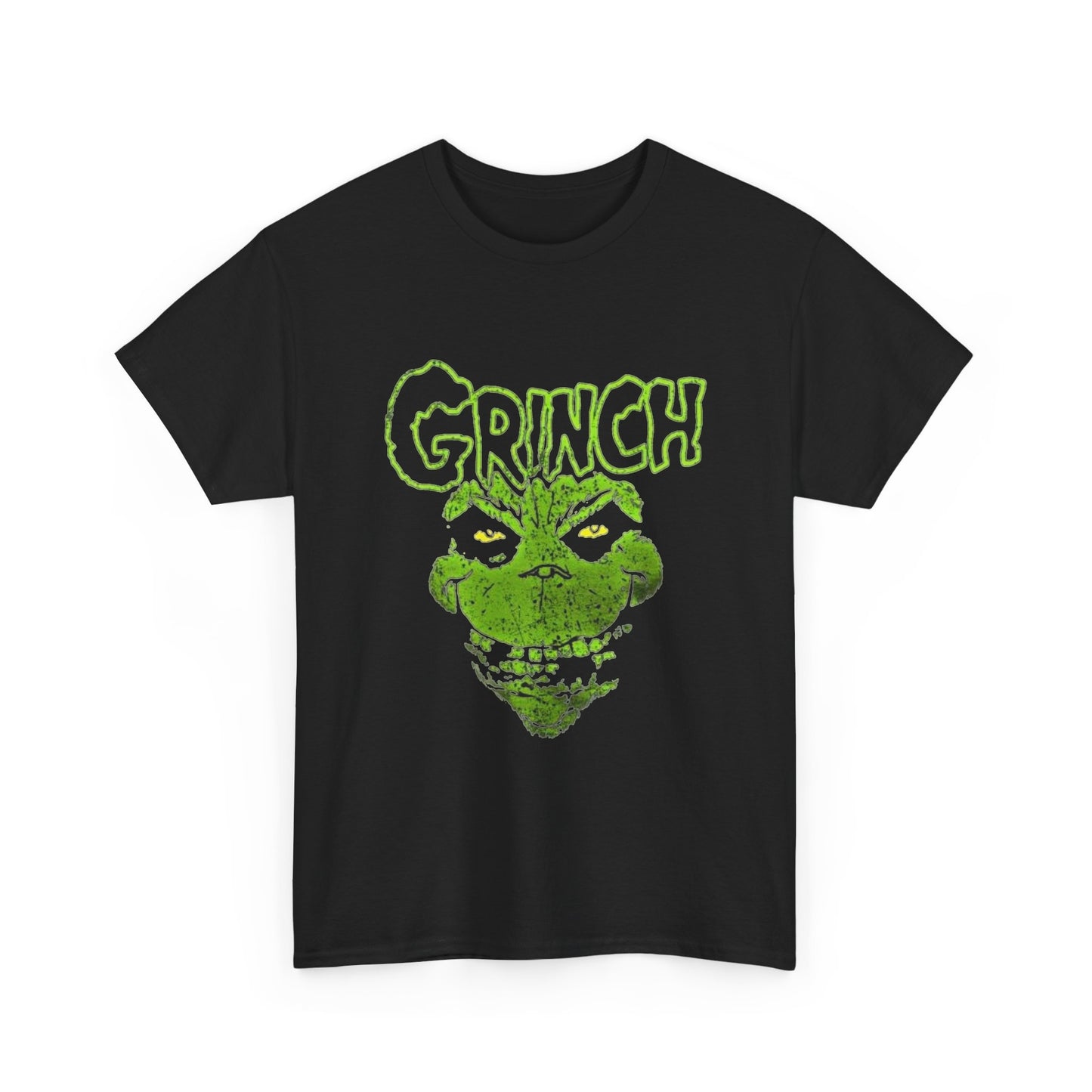 Grinch Christmas Creepy Graphic T Shirt NEW Unisex Heavy Cotton Tee