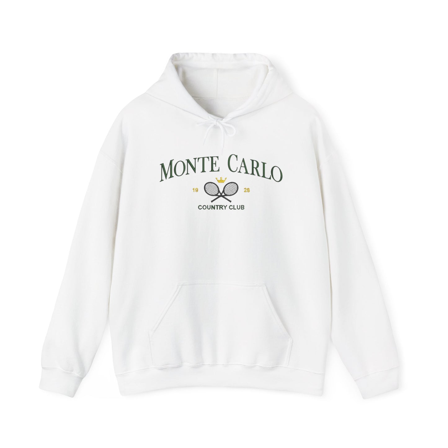 Monte Carlo Country Club Graphic Hoodie Heavy Blend Sweatshirt NEW