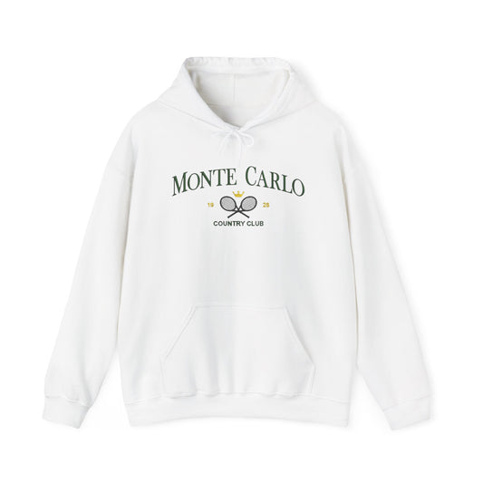 Monte Carlo Country Club Graphic Hoodie Heavy Blend Sweatshirt NEW