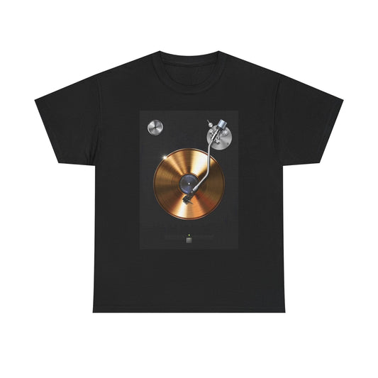 Record Player Gold Record T Shirt BRAND NEW Apparel Unisex Graphic Tee USA
