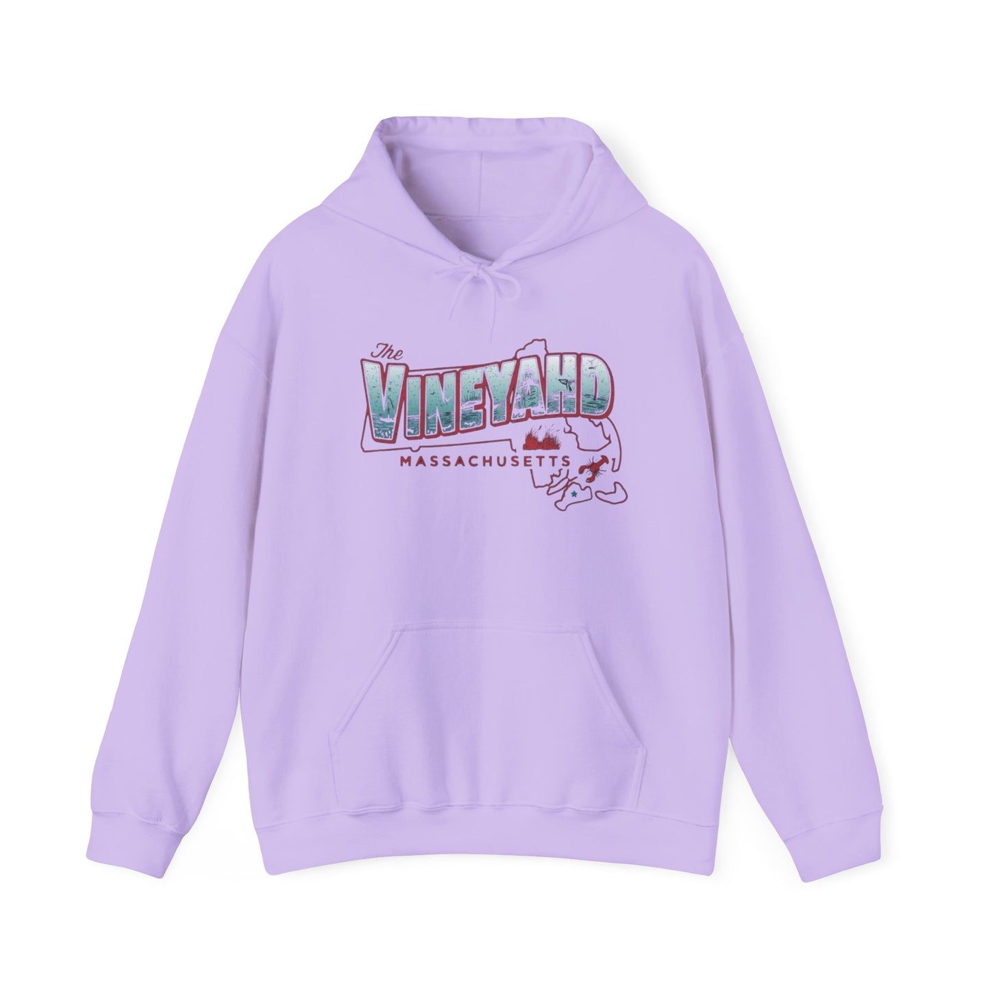 The Vineyard Massachusetts NEW Graphic Hoodie Hooded Sweatshirt NEW ADULT