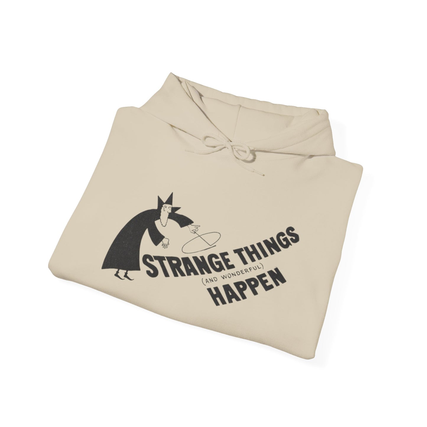 Strange Things Happen Graphic Hoodie Unisex Heavy Blend™ Hooded Sweatshirt