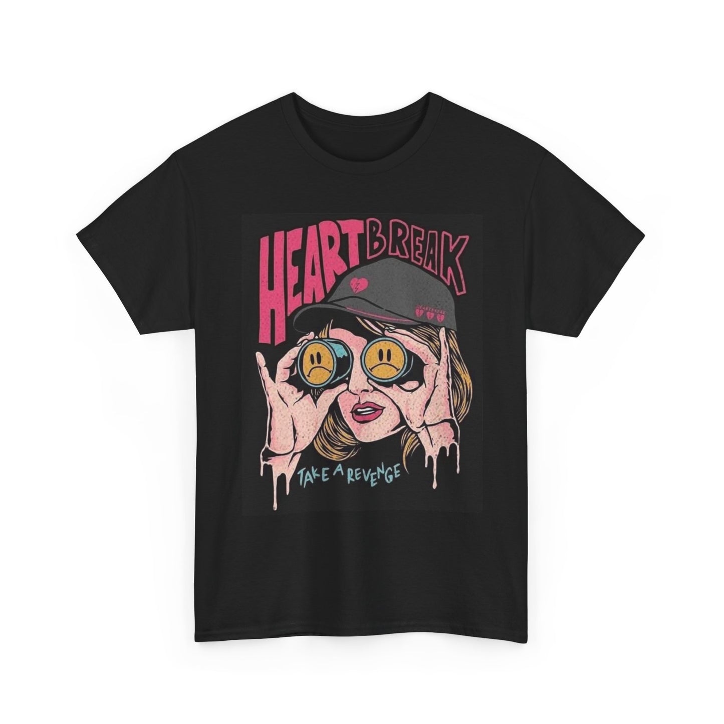 Heartbreak Take A Revenge Graphic T Shirt Vintage Merch Unisex Heavy Cotton Tee