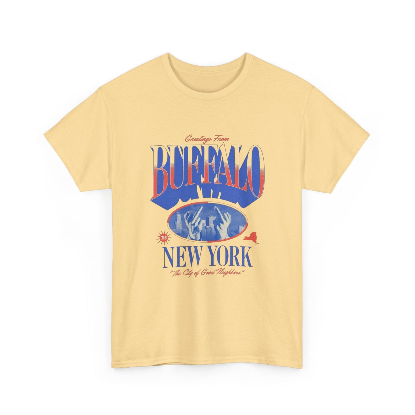 Greetings From Buffalo Football Graphic T Shirt Unisex Adults NEW