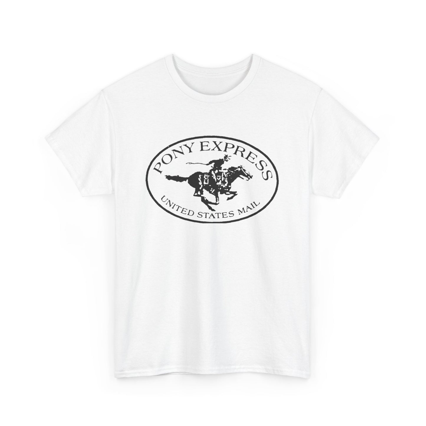 Pony Express Vintage USA Graphic T Shirt Unisex Heavy Cotton Tee
