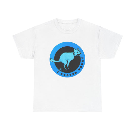 I Pooped Today Funny Graphic T Shirt Unisex Heavy Cotton Tee