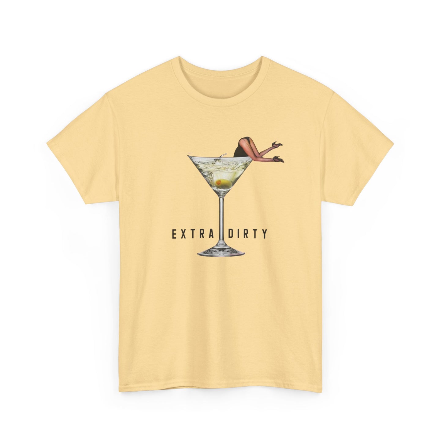 Extra Dirty Martini Graphic T-Shirt Women's Heavy Comfy Cotton Tee