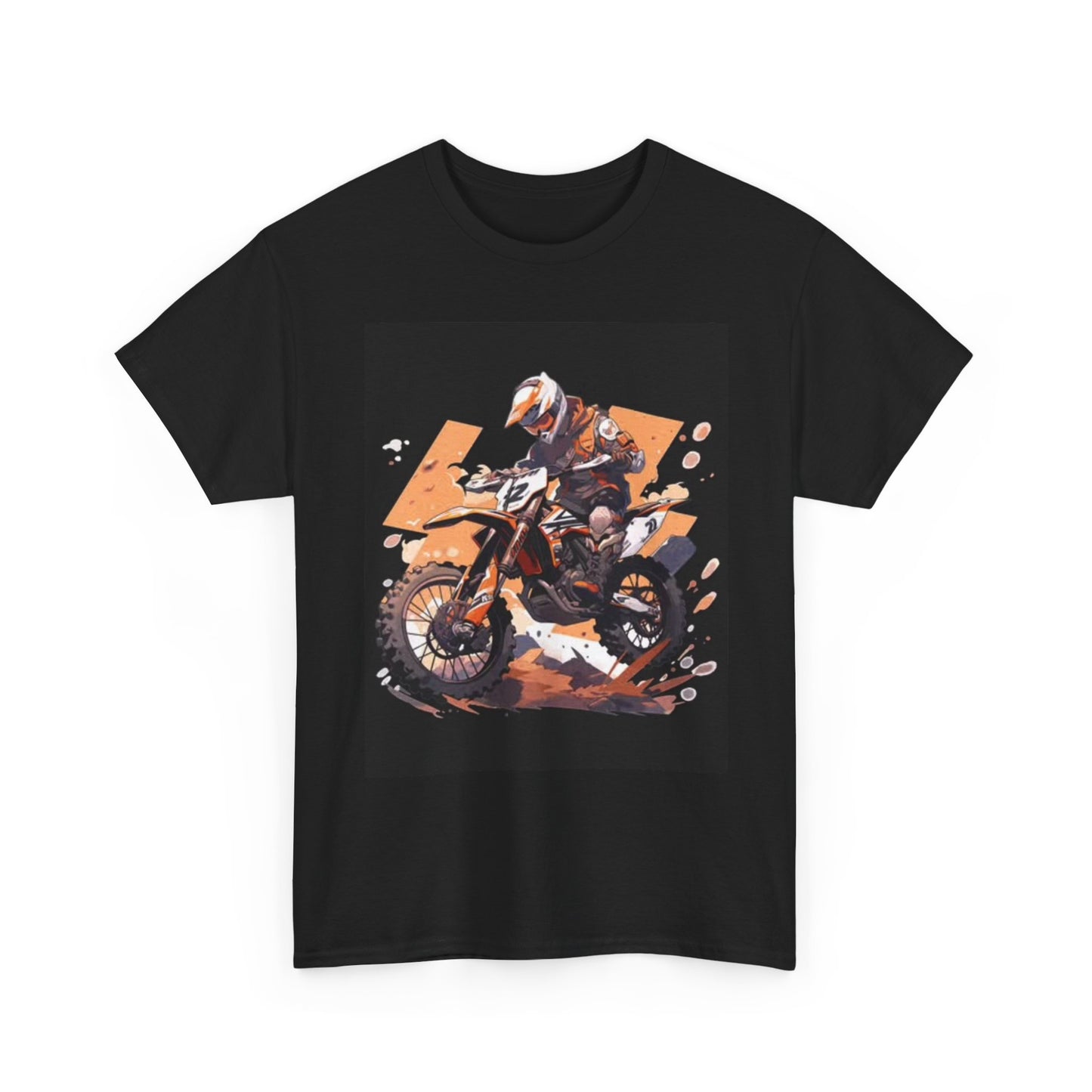 Motocross Graphic T Shirt Retro Dirtbike Gear Unisex Heavy Cotton Tee