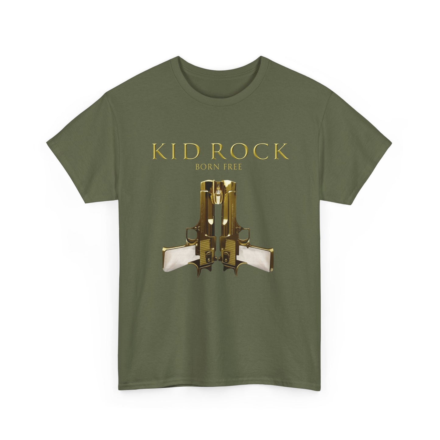 Kid Rock Born Free Graphic T Shirt Unisex Heavy Cotton Tee