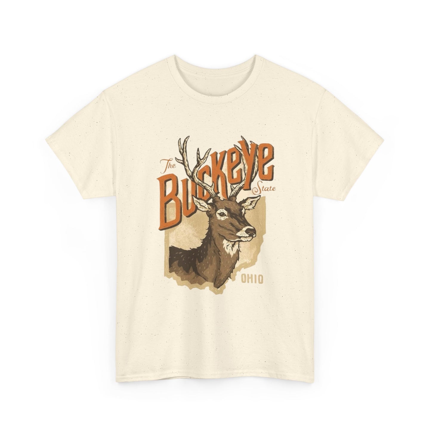Ohio The Buckeye State Graphic T Shirt Unisex Heavy Cotton Tee