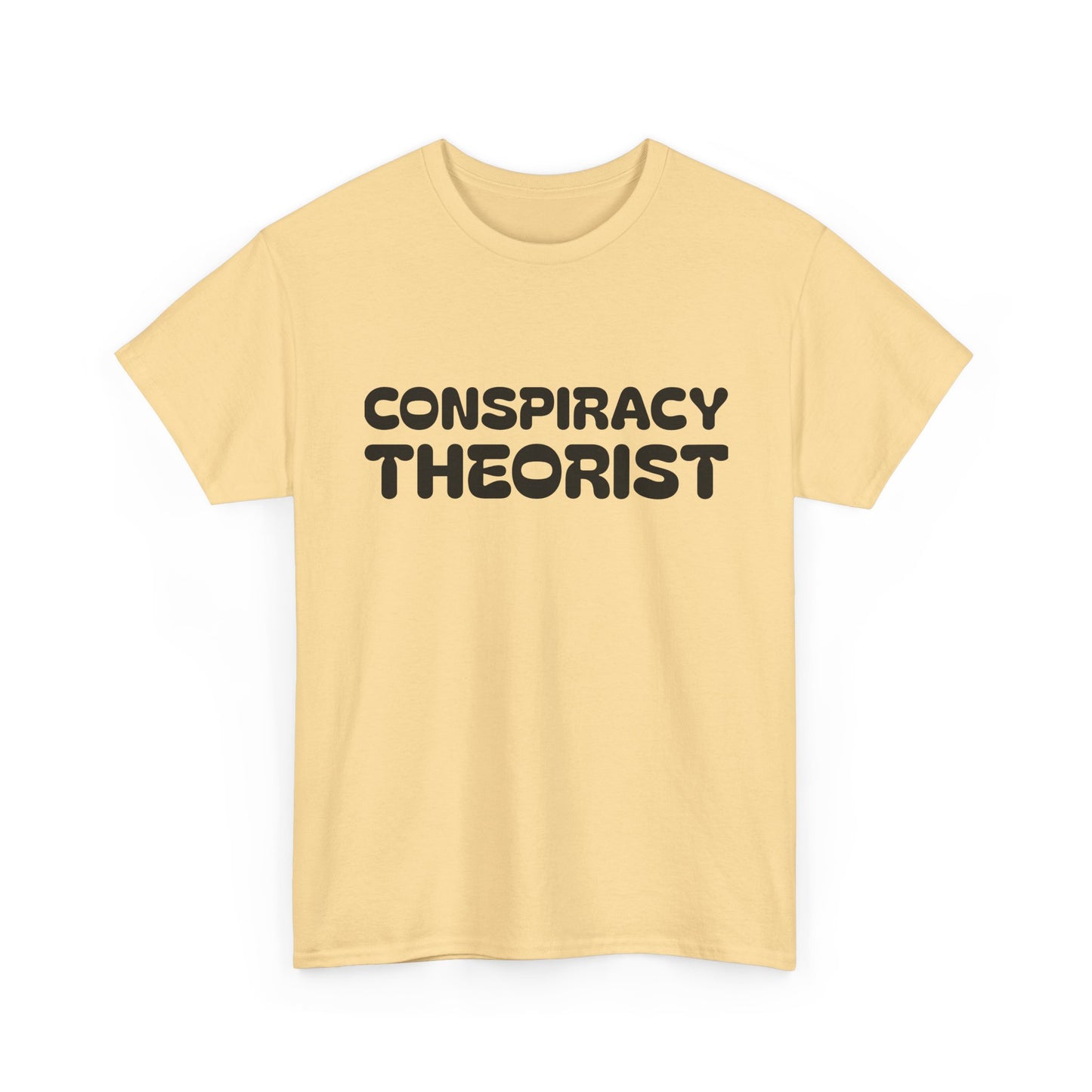 Conspiracy Theorist Funny Aliens UFO Graphic T Shirt Unisex Heavy Cotton Gift