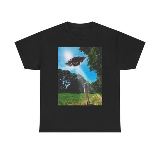 Alien Abduction Funny Graphic T Shirt NEW Adult Unisex Heavy Cotton Tee