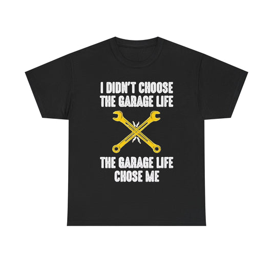 Garage Life Shirt Graphic Funny Beers Mechanic Automotive Unisex Heavy Cotton