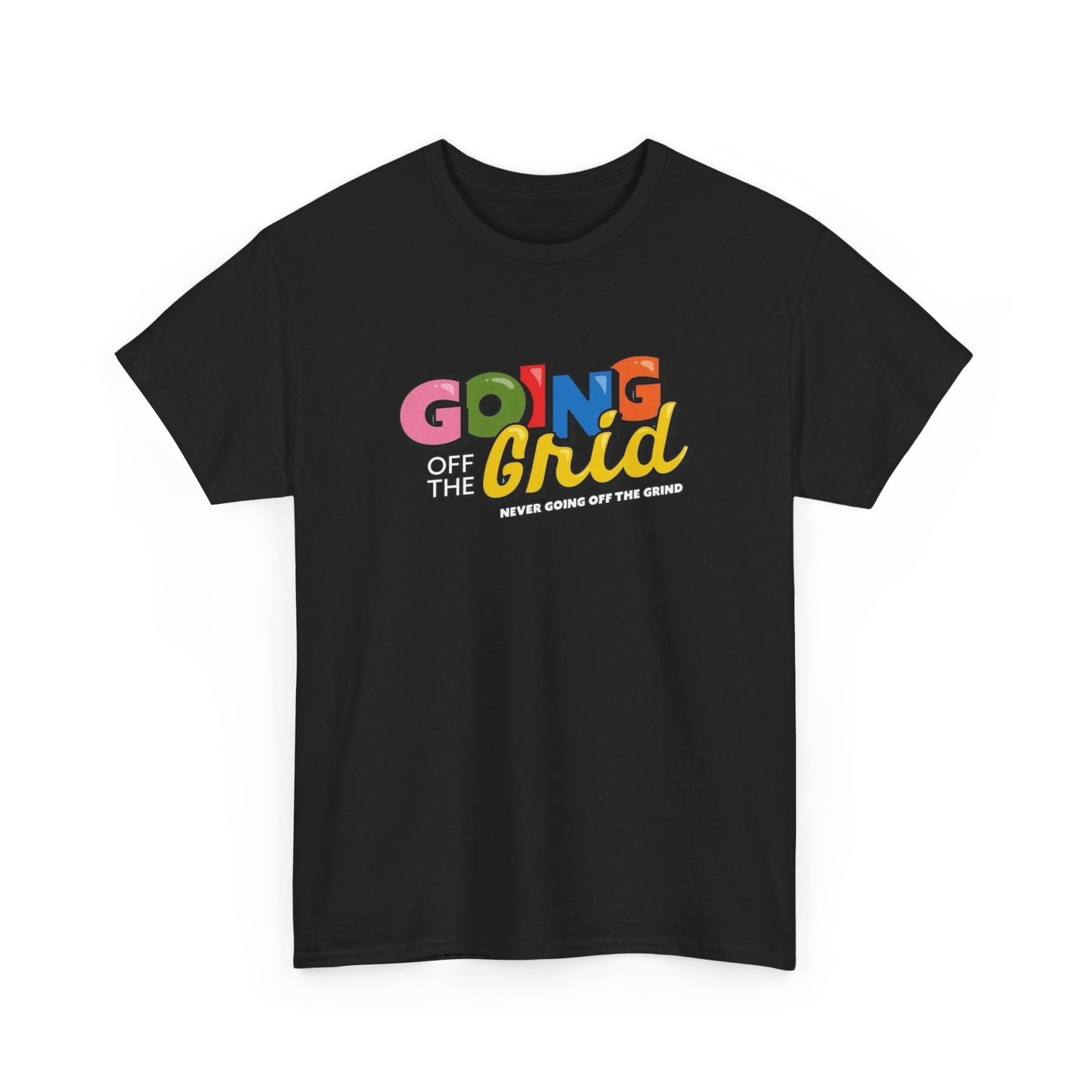 Going Off The Grid Graphic T-Shirt Unisex Heavy Cotton Tee