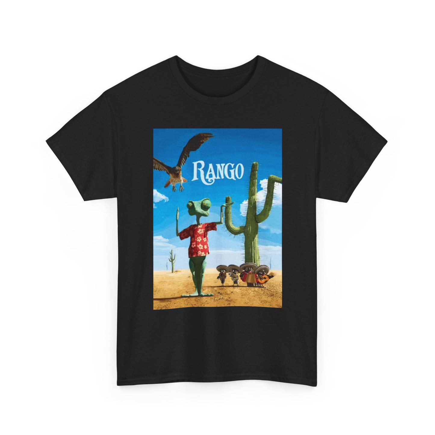 Rango T Shirt BRAND NEW Apparel Unisex Heavy Cotton Tee