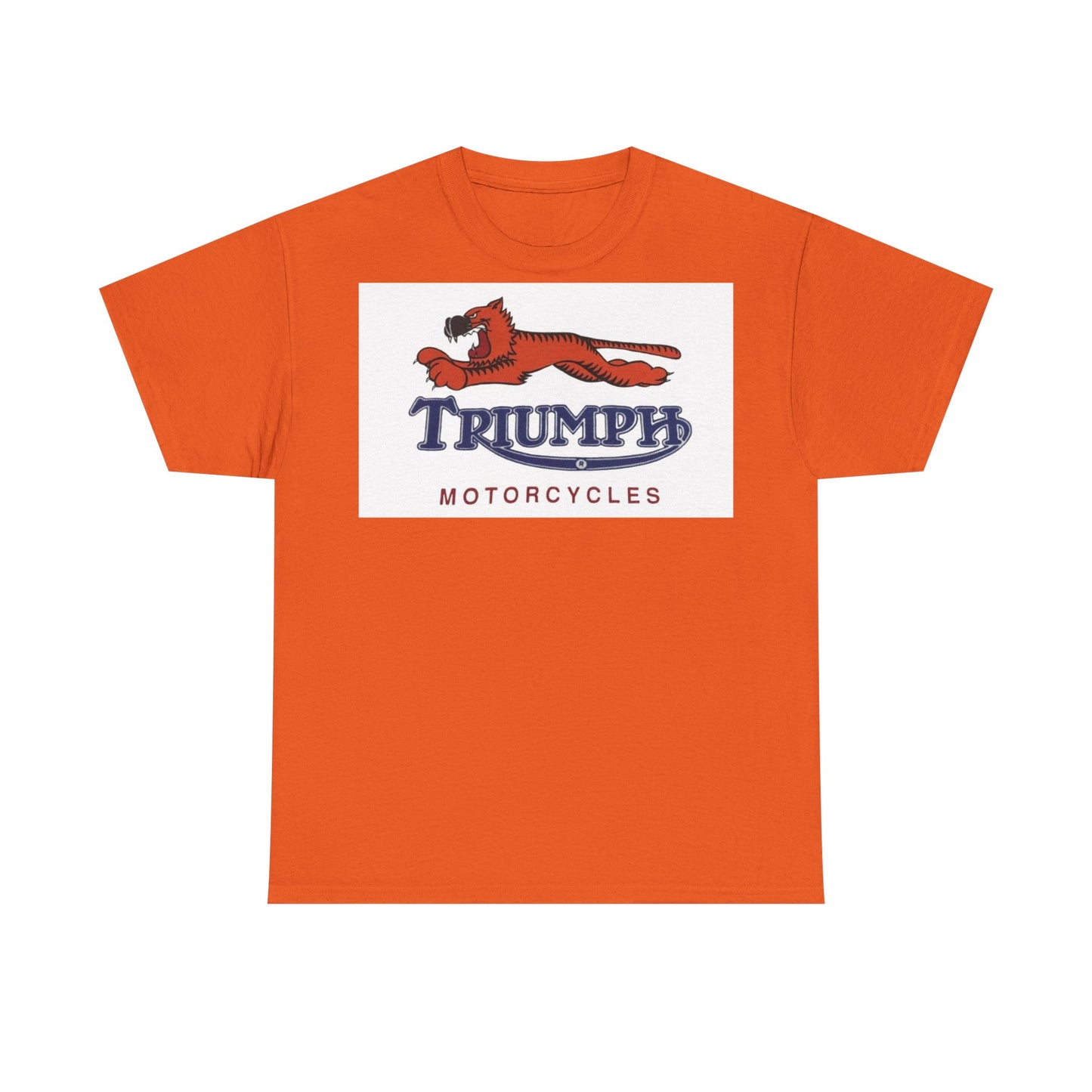 Triumph T-shirt vintage motorcycles nostalgia Tiger Unisex Heavy Cotton Tee