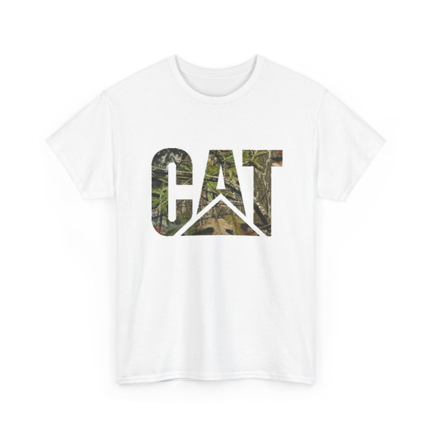 CAT Camo Diesel Equipment Graphic T Shirt Unisex Heavy Cotton Tee NEW