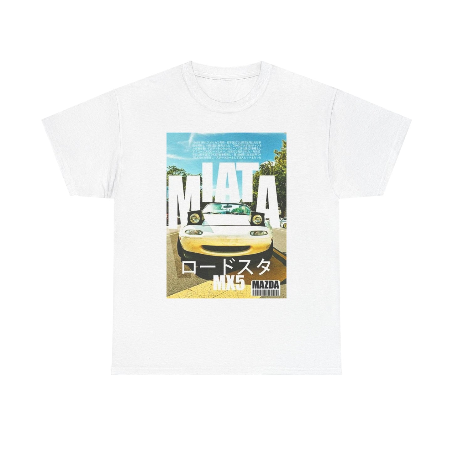 Mazda Miata JDM Retro Drifting Graphic T Shirt Cotton Tee
