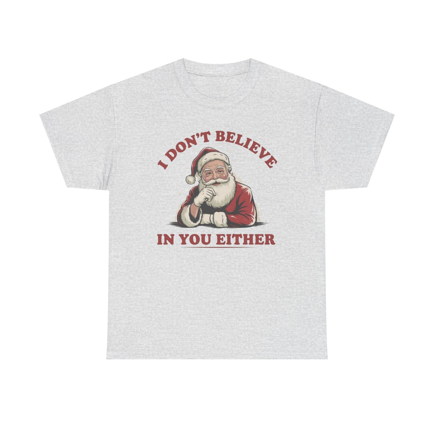 Santa's Real Funny Christmas Graphic T Shirt NEW Unisex Heavy Cotton Tee
