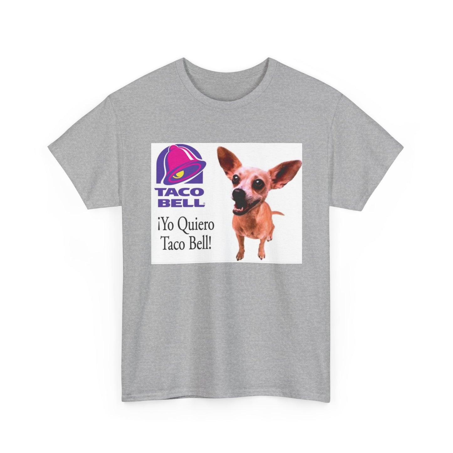 Taco Bell Shirt Funny Retro Logo Mexican Dog 90s Nostalgia Unisex Heavy Cotton