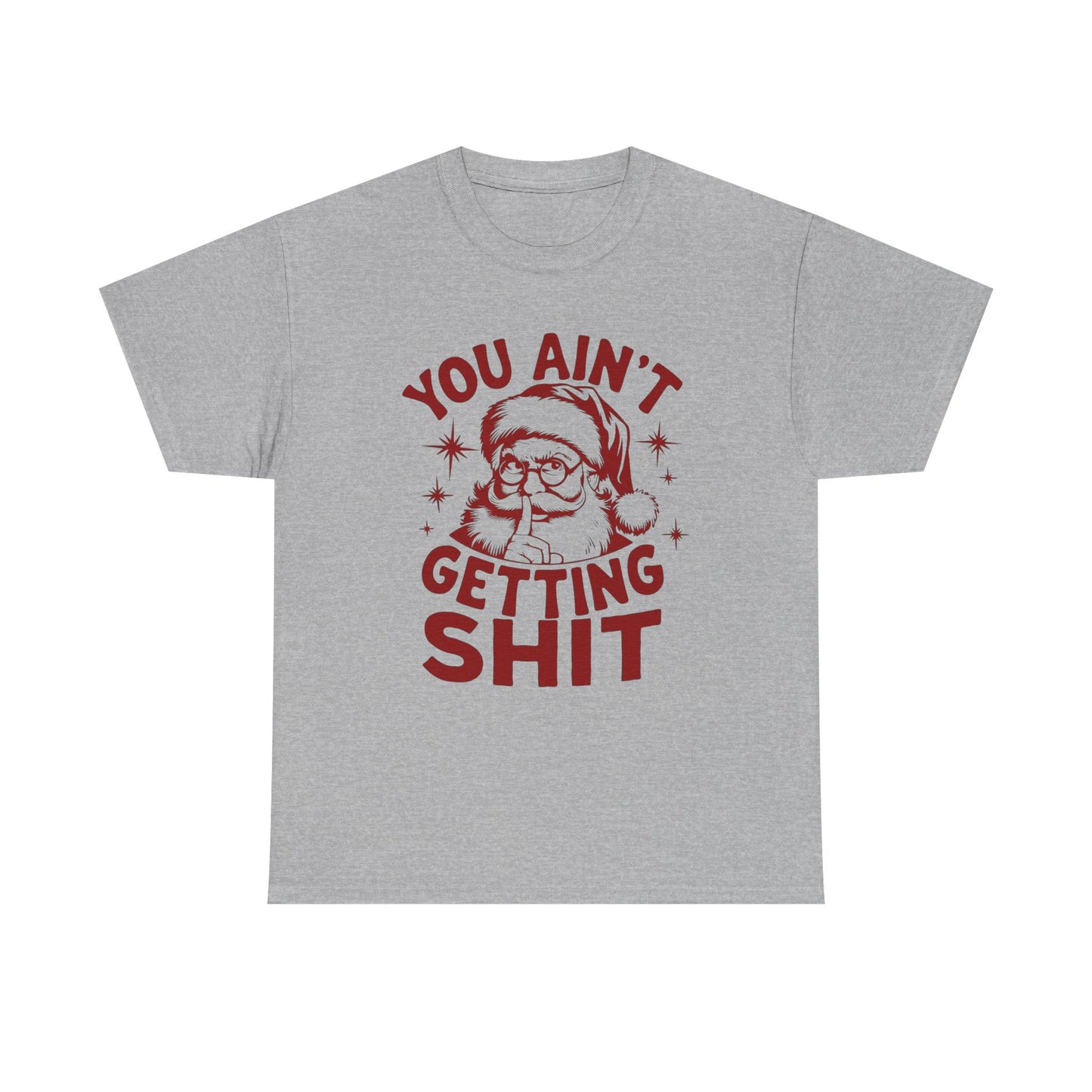 Funny Santa Christmas Graphic T Shirt NEW Unisex Heavy Cotton Tee