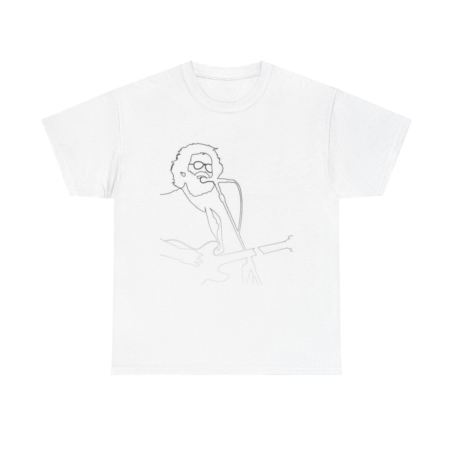 Jerry Garcia Graphic T Shirt Vintage Art Unisex Heavy Cotton Tee