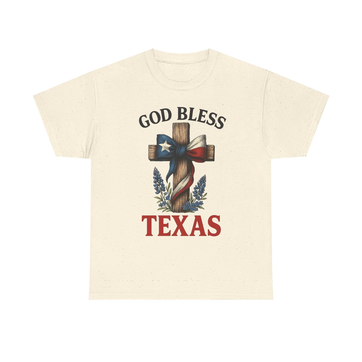 God Bless Texas Graphic T Shirt Unisex Heavy Cotton Tee GIFT