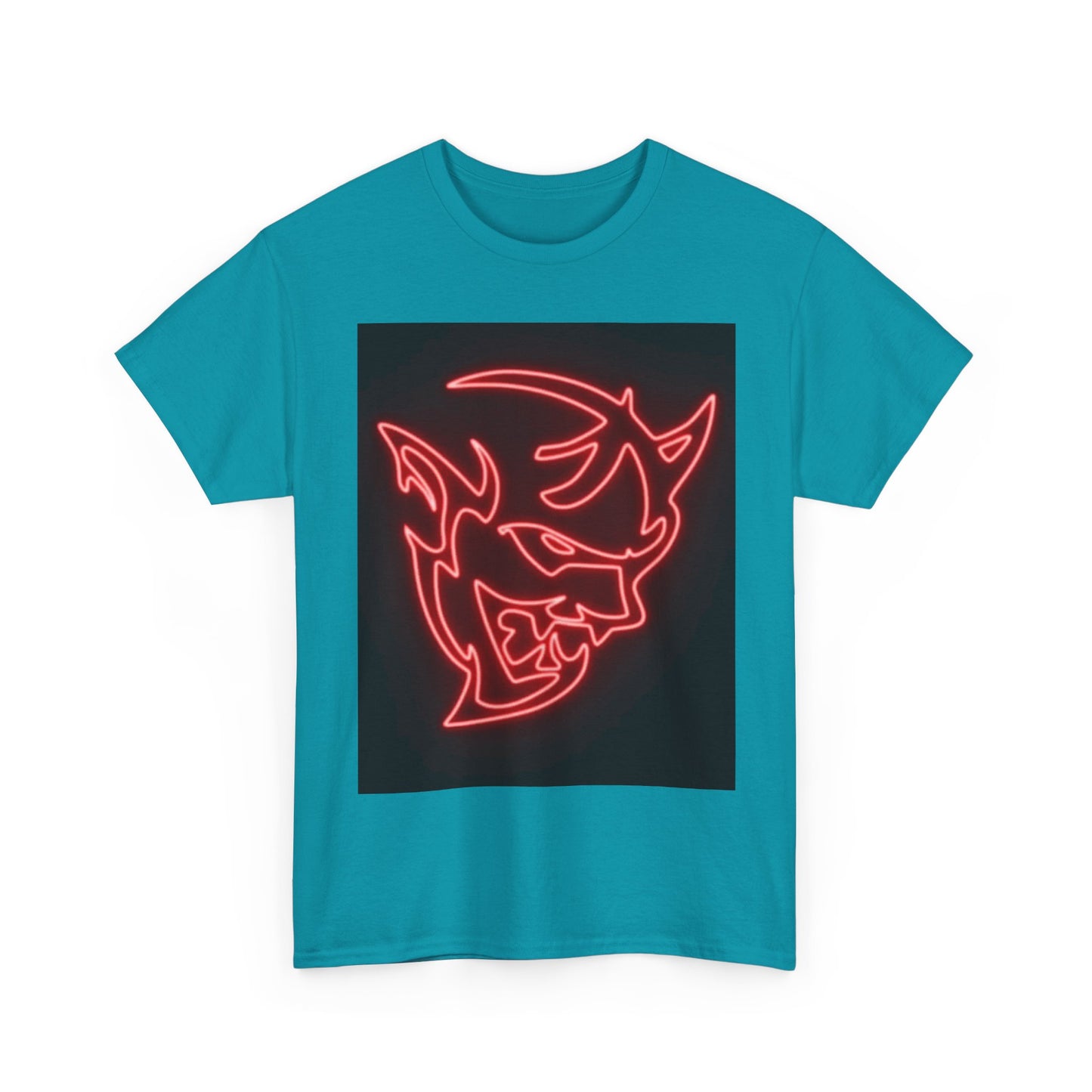 Dodge Demon Tshirt Hellcat Charger Logo Challenger Mopar Unisex Heavy Cotton Tee