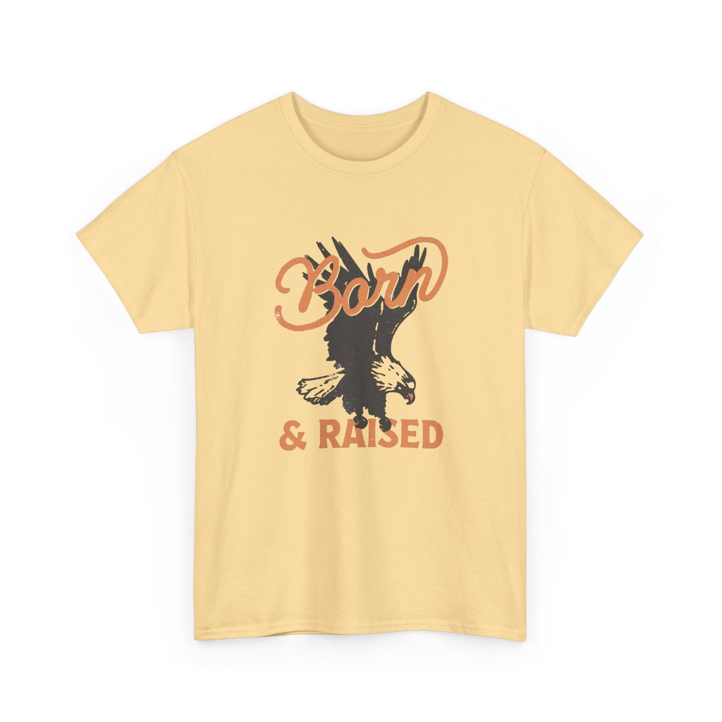 Born And Raised Free Bird Graphic T Shirt Unisex Heavy Cotton Tee Gift