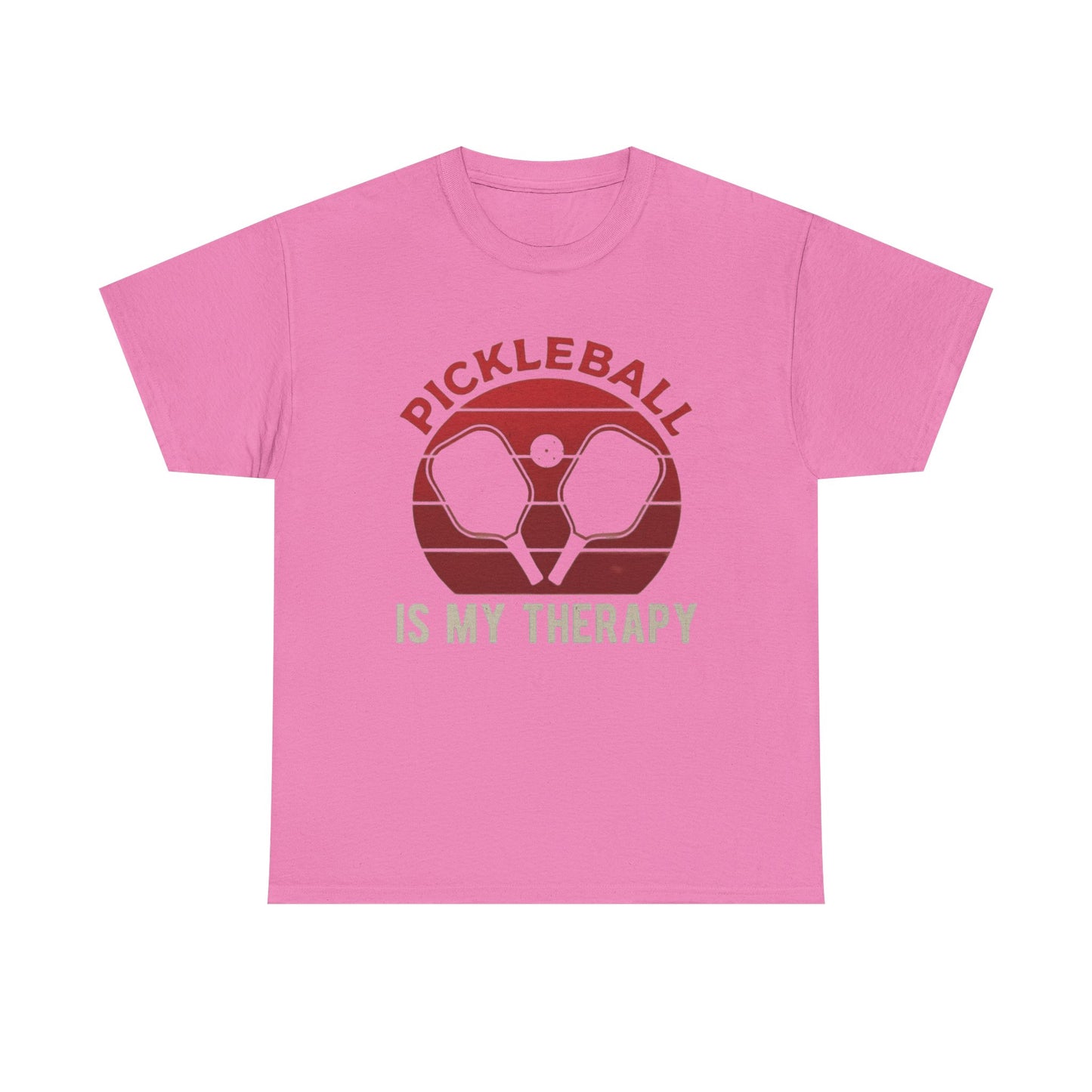 Pickleball Is My Therapy Graphic T Shirt Cotton Tee Apparel New