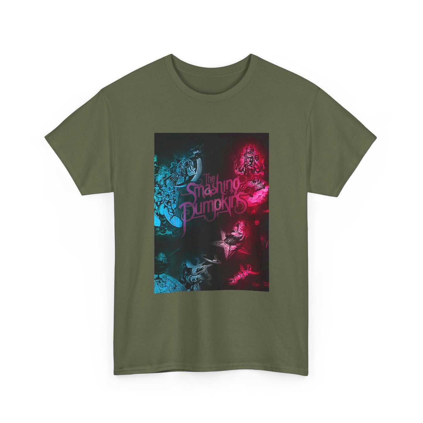The Smashing Pumpkins Tshirt Vintage Merch Neon Unisex Heavy Cotton Tee
