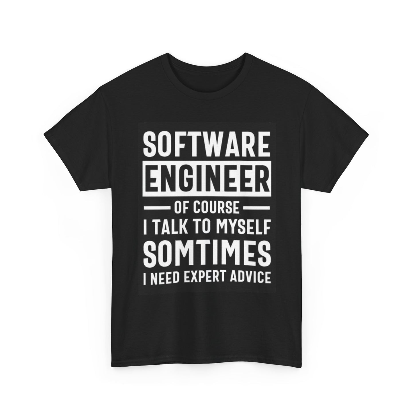 Software Engineer T Shirt Funny Graphic Jokes Comedy Unisex Heavy Cotton Tee