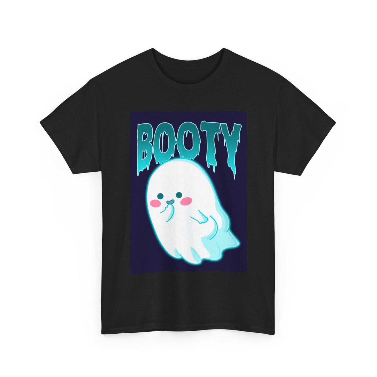 Ghost Booty Tshirt Funny Cute Gift Unisex Heavy Cotton Tee