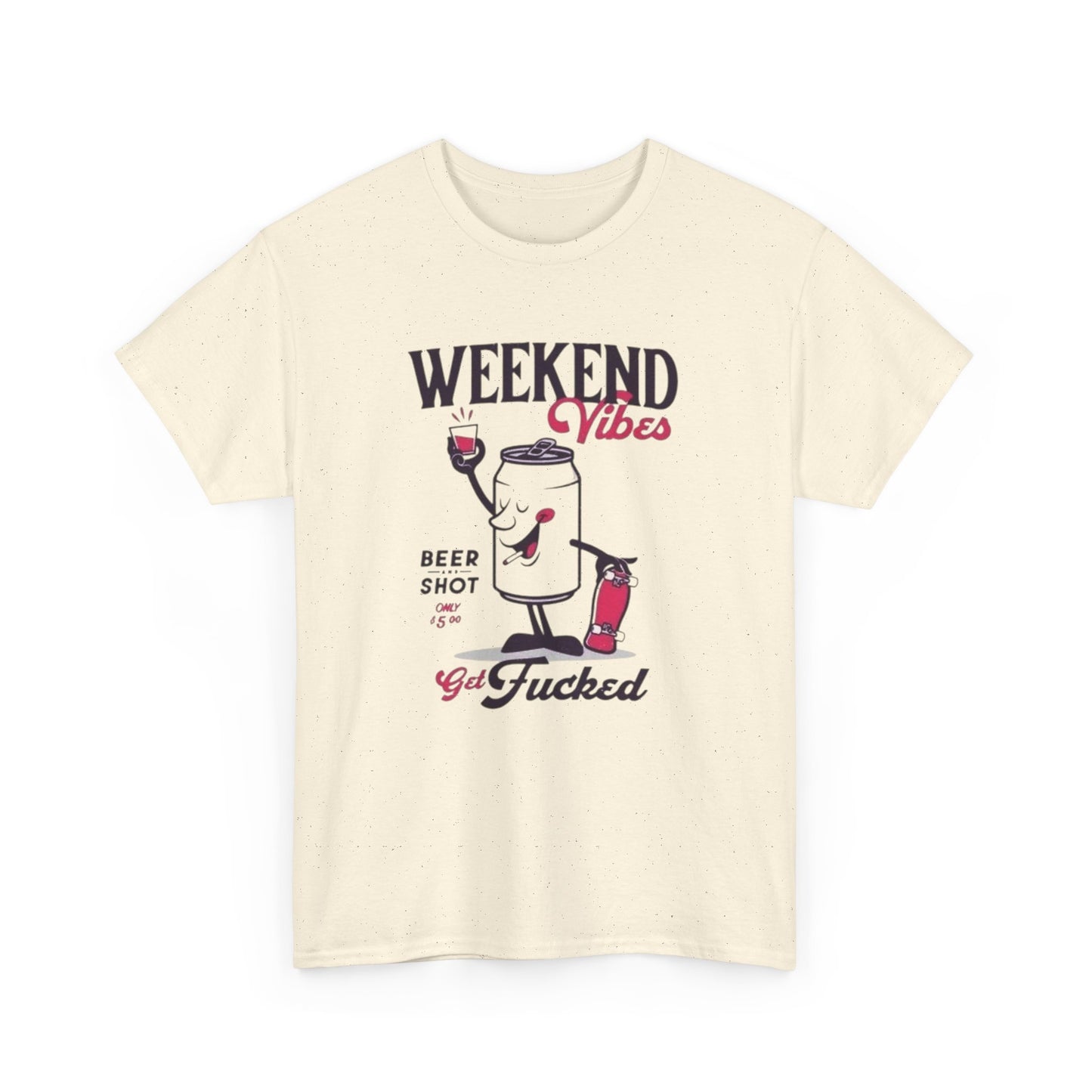 Weekend Vibes Graphic T Shirt ADULT NEW